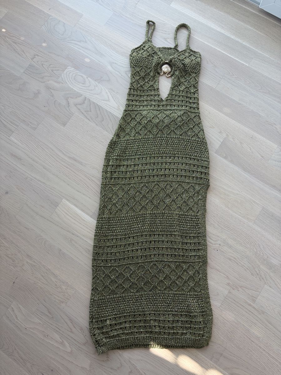 Vestiti: Strickkleid lang grün glitzer  – Usato da Au ZH venduto da eac_gm25 3