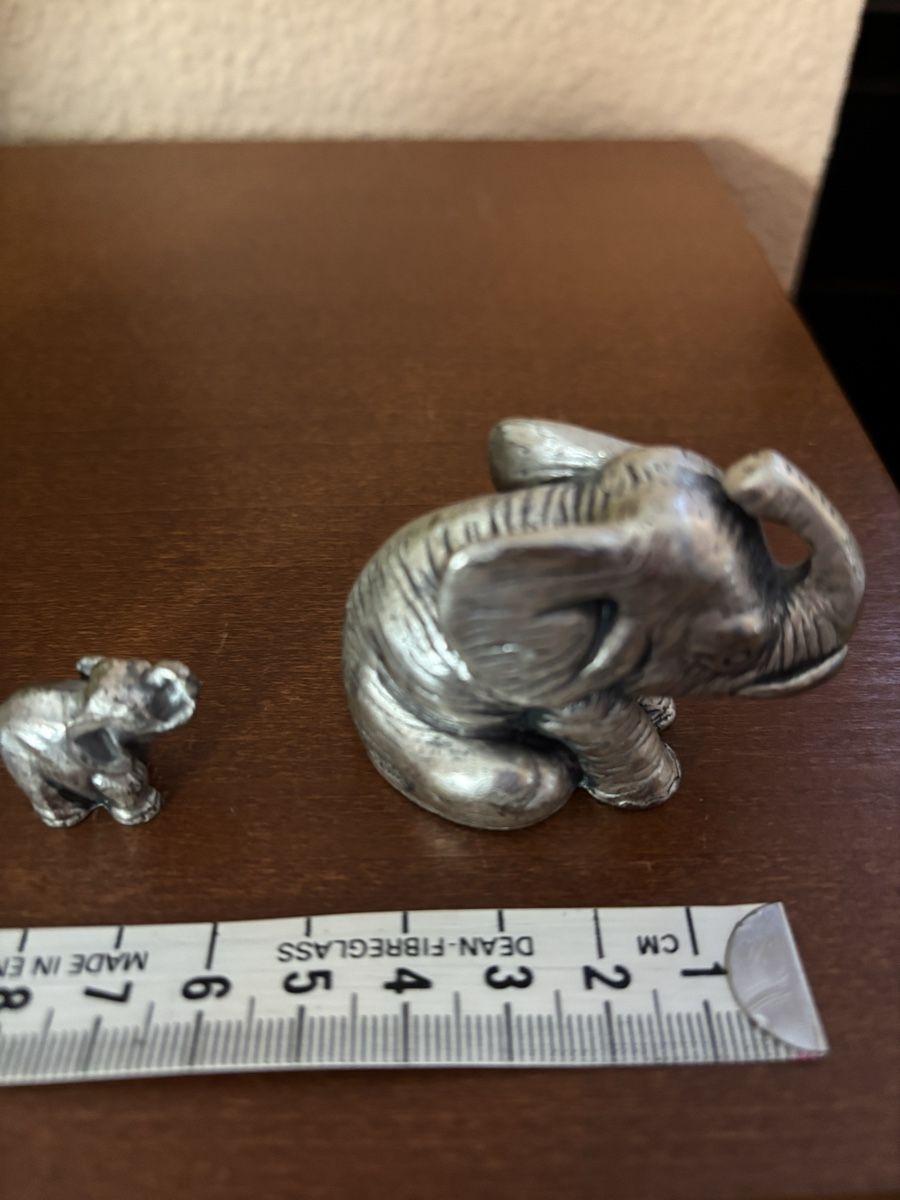 Statuette: Peltro italy Elephant mit Kind – Usato da Pratteln venduto da sab_whk9 1