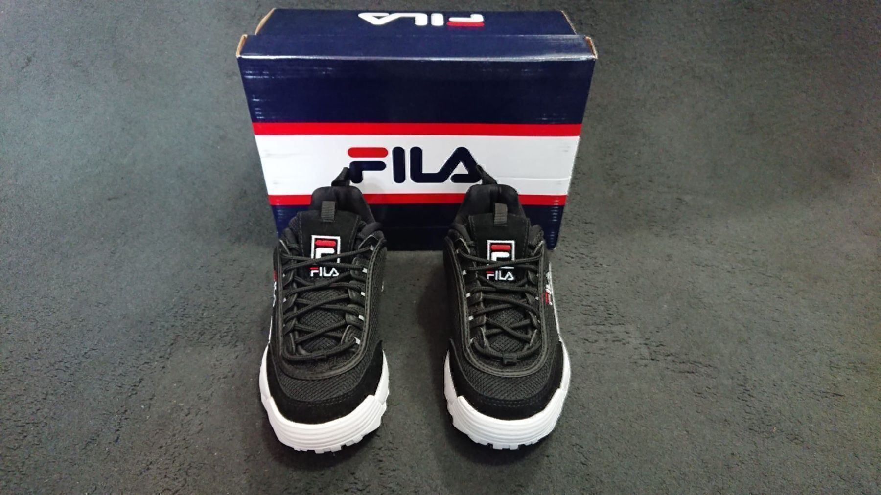 Fila Damenschuhe: FILA DISTRUPTOR MESH LOW BLACK     Gr. 37 – Neu und originalverpackt aus Zürich von LIQUIDATOR.CP 2