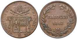 Italien, Rom, 1 Baiocco 1843 (02)