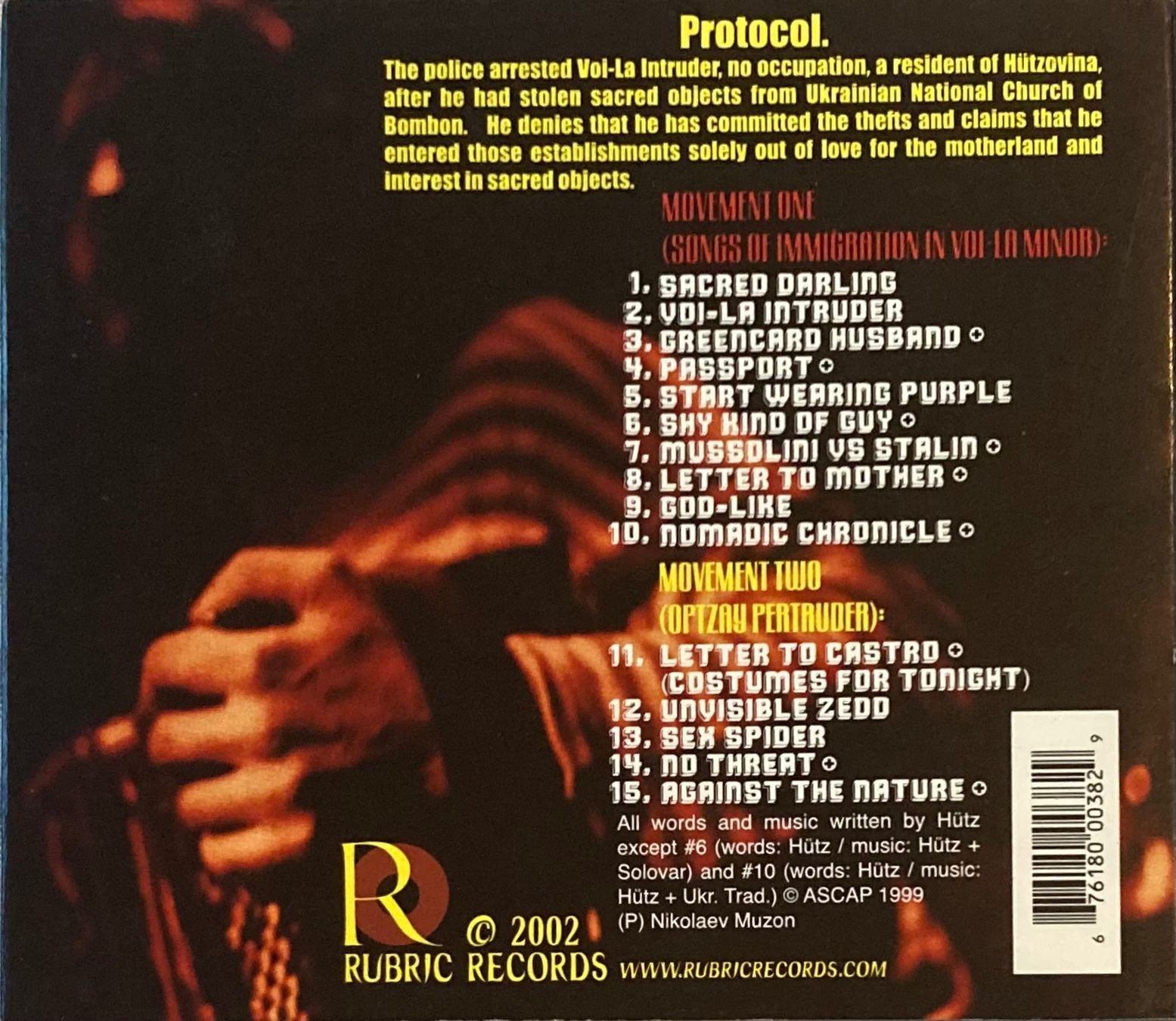 CD: GOGOL BORDELLO - VOI-LA INTRUDER – Usato da Poliez-Pittet venduto da Newtown-Records 1