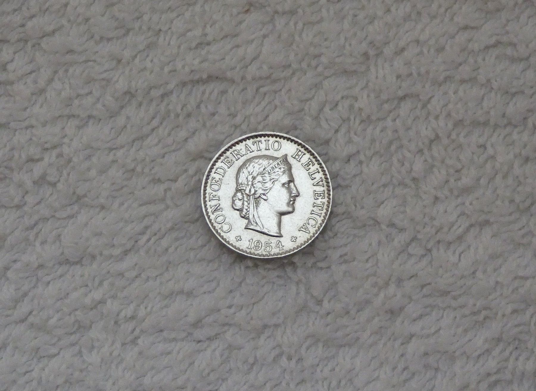 Tutti le monete: 5 centimes/rappen 1954 – Usato da Nyon venduto da Ilmi09