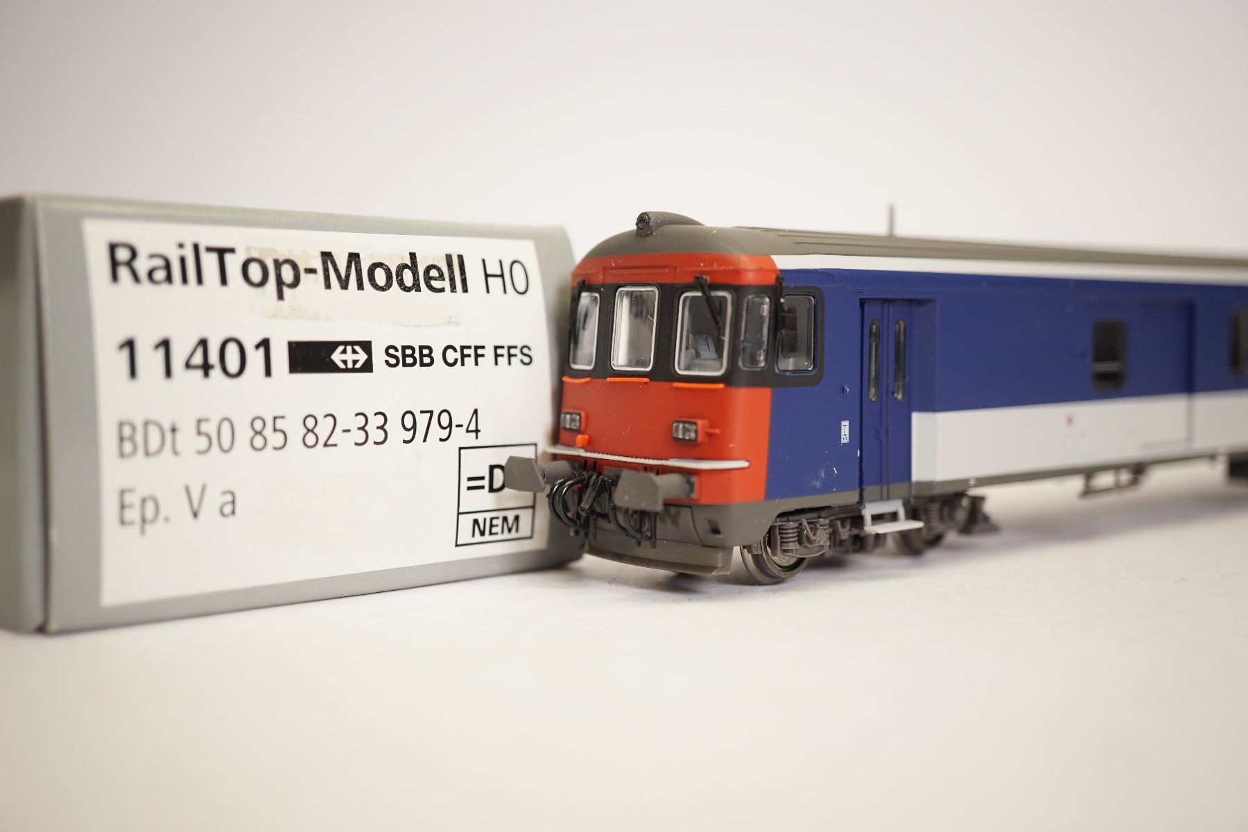8å RailTop 11401 SBB Steuerwagen BDt 979-4 Ep V a NPZ Design (Gebraucht ...
