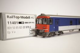 8å RailTop 11401 SBB Steuerwagen BDt 979-4 Ep V a NPZ Design