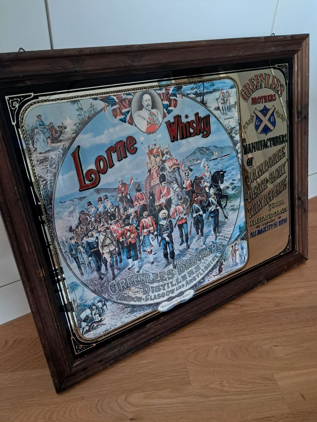 Foto & Immagini: Wand Spiegel-Bild mit Whisky Design – Usato da Liestal venduto da nemi-lou
