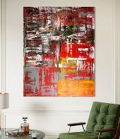 Abstraktes Gemälde, Acryl auf Leinwand, Unikat!
