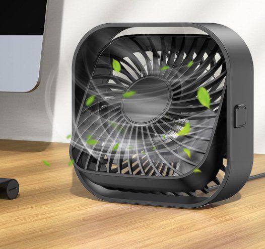 Ventilatori: 2 Stück USB Mini Tischventilatoren 360° – Nuovo e nell'imballaggio originale da Châtelaine venduto da topshop.switzerland 1