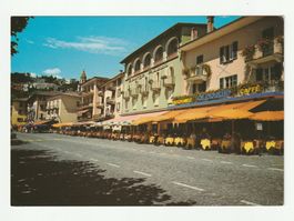 Postkarte die Seepromenade in Ascona, Tessin