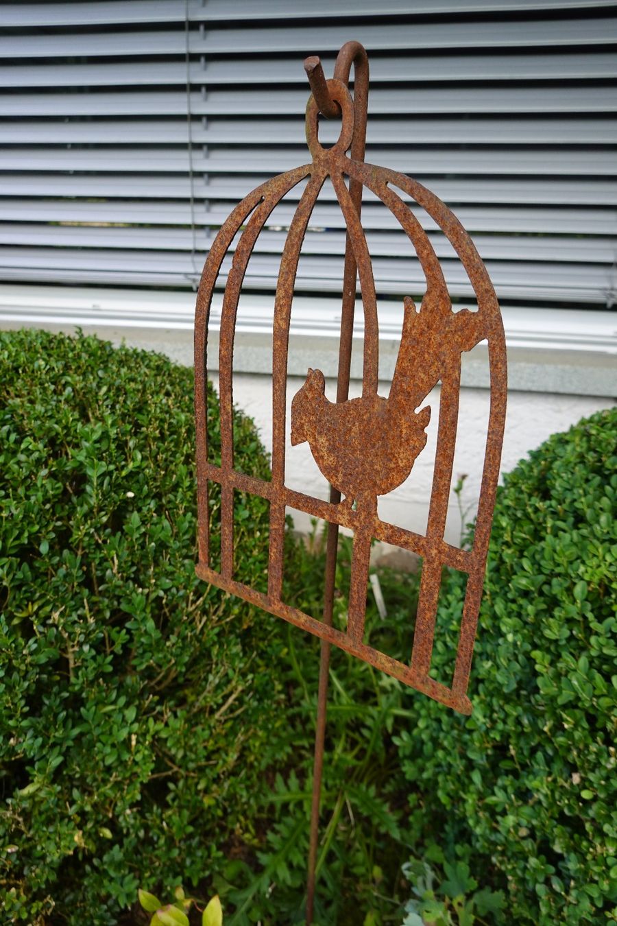 Alle Dekorationen: Rost: Vogelkäfig Gartendeko mit Vogel Stecker Neu – Neu (gemäss Beschreibung) aus Jona von simongarden 8