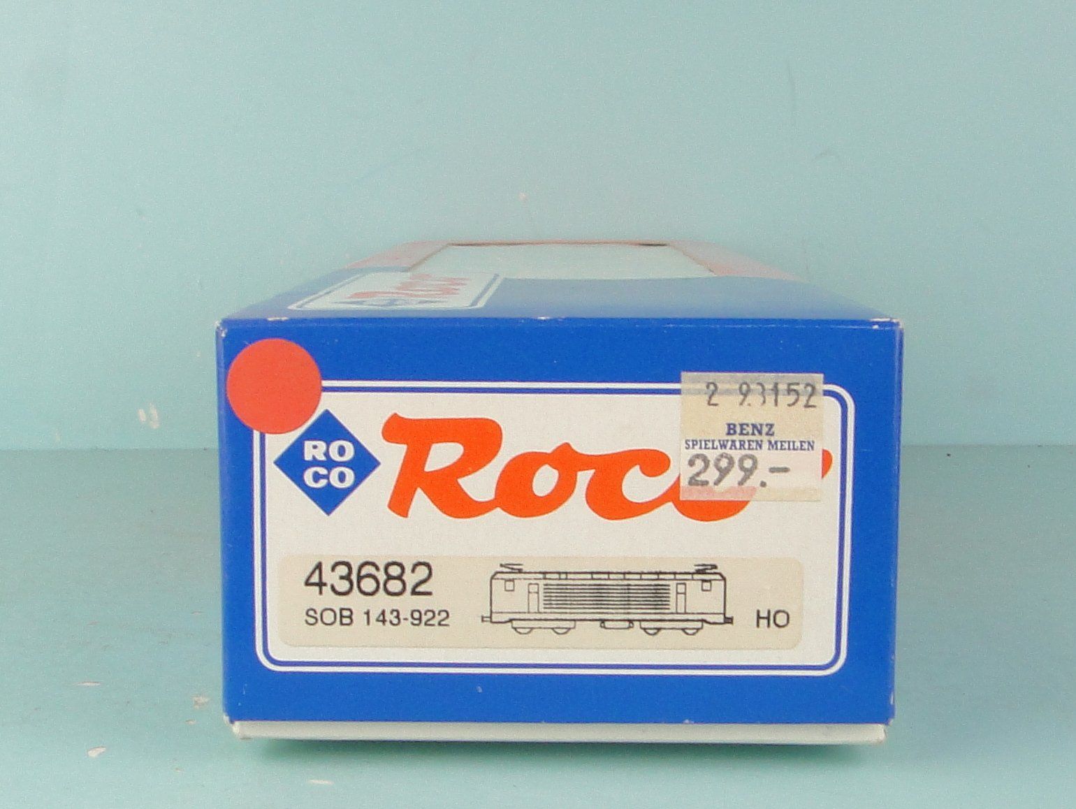 Märklin Modellini di ferrovie: ROCO leerer Karton 43682 SOB 143 – Usato da Bülach venduto da cann11 2