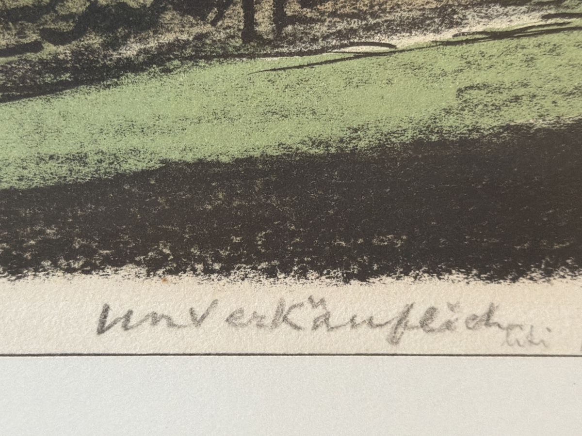 Arts picturaux & lithographies: Victor Surbek, Farblithohrafie, signiert. – D'occasion à Biberist par Momo33 5