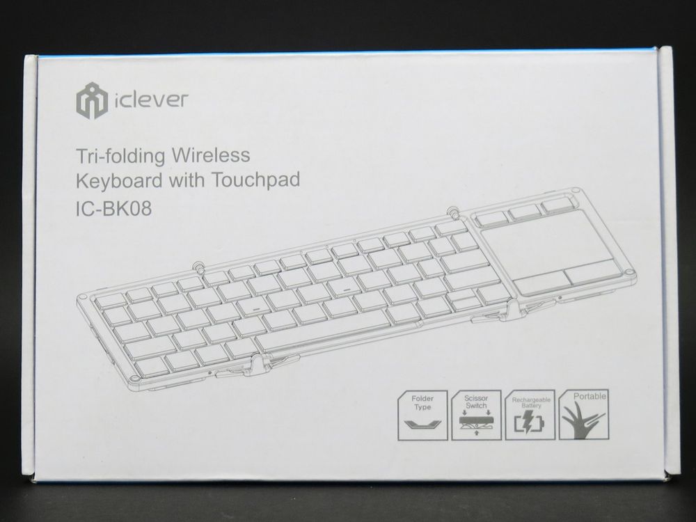 ICLEVER Tri-folding Wireless Keyboard IC-BK08 (Neu (gemäss Beschreibung ...