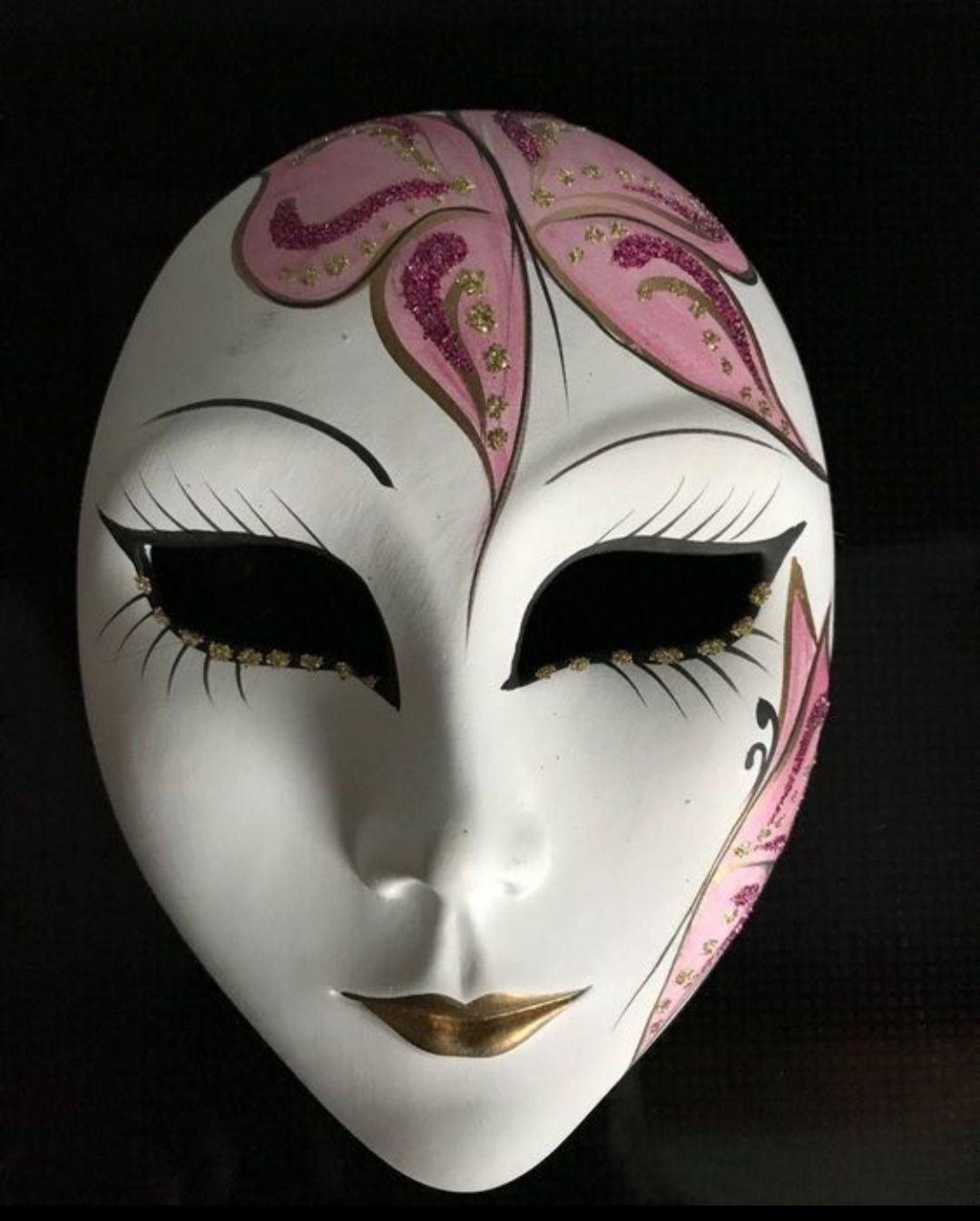 Masken: VENEZIANISCHE MASKE -              HANDBEMALT. – Neu (gemäss Beschreibung) aus Buchs AG von Cuescu 2