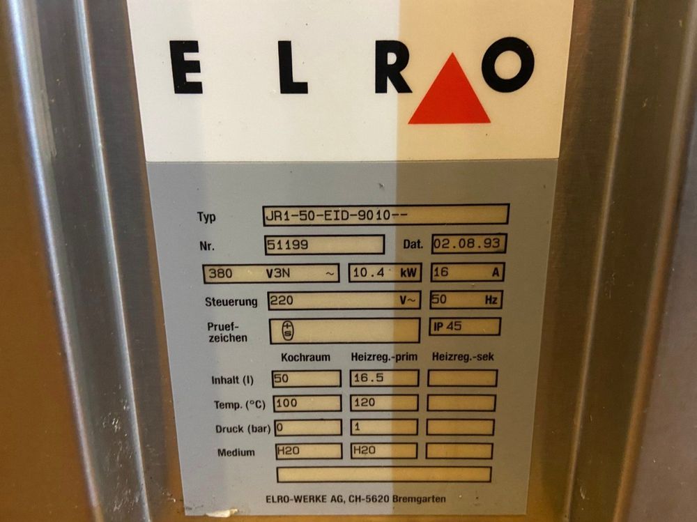 ELRO Profi Kochapparat Kochkessel 50L (Gebraucht) in Zollbrück für CHF ...