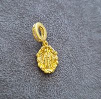 Charm heilige Maria goldfarbig  +Garantie