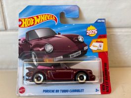 Hot Wheels Porsche 911 Turbo Cabriolet - Édition 2025!