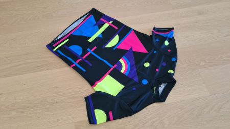 Vintage Campagnolo Neon Cycling Rennvelo Trikot Italy 80er