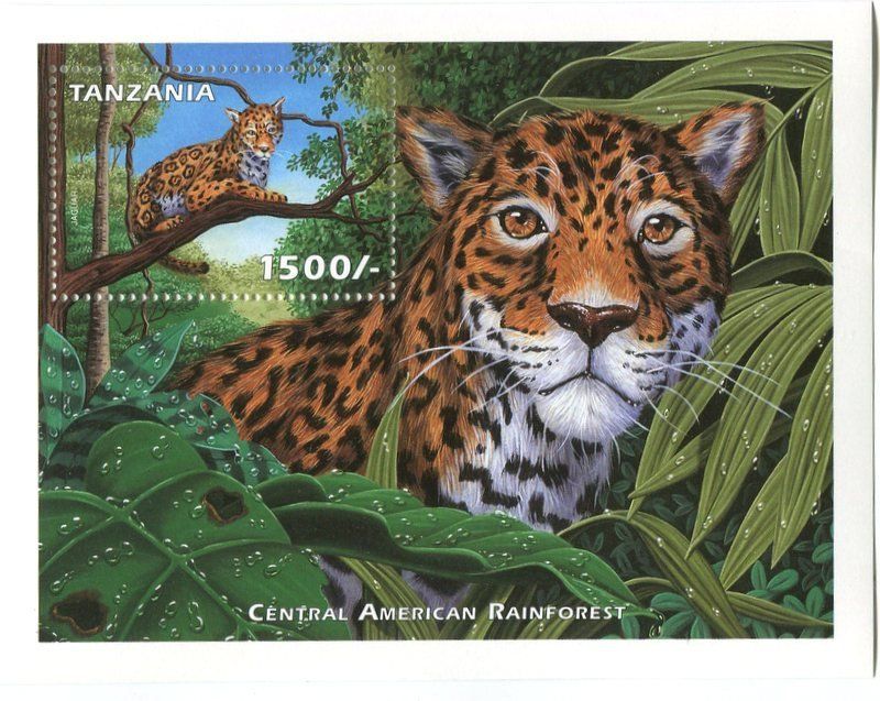 Tous les timbres: Block "Jaguar". Tansania – Neuf avec emballage d'origine à Basel par Butsch5