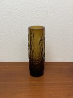 70er Design Eisglas Vase vintage Glasvase Pressglas Eneryda