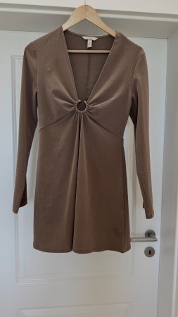 Robe beige foncée stretch