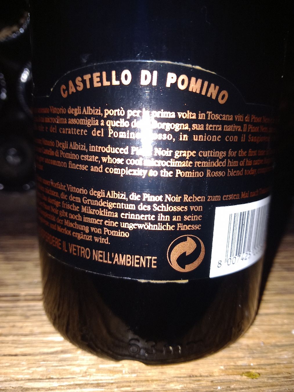 Wein: Castello di pomino rosso 2001 – Neu und originalverpackt aus Le locle von juliensaran 3