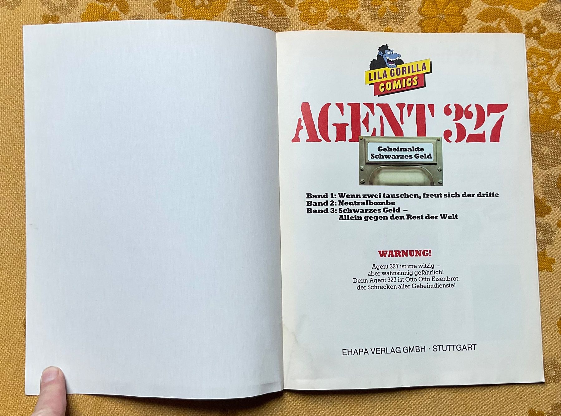 Fumetti: Agent 327 Band Nr 3 von 1987 – Usato da Endingen venduto da nathan05 2