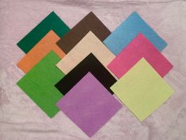 Bastelset Filz Bastelfilz 10 Stück je 15x16 cm