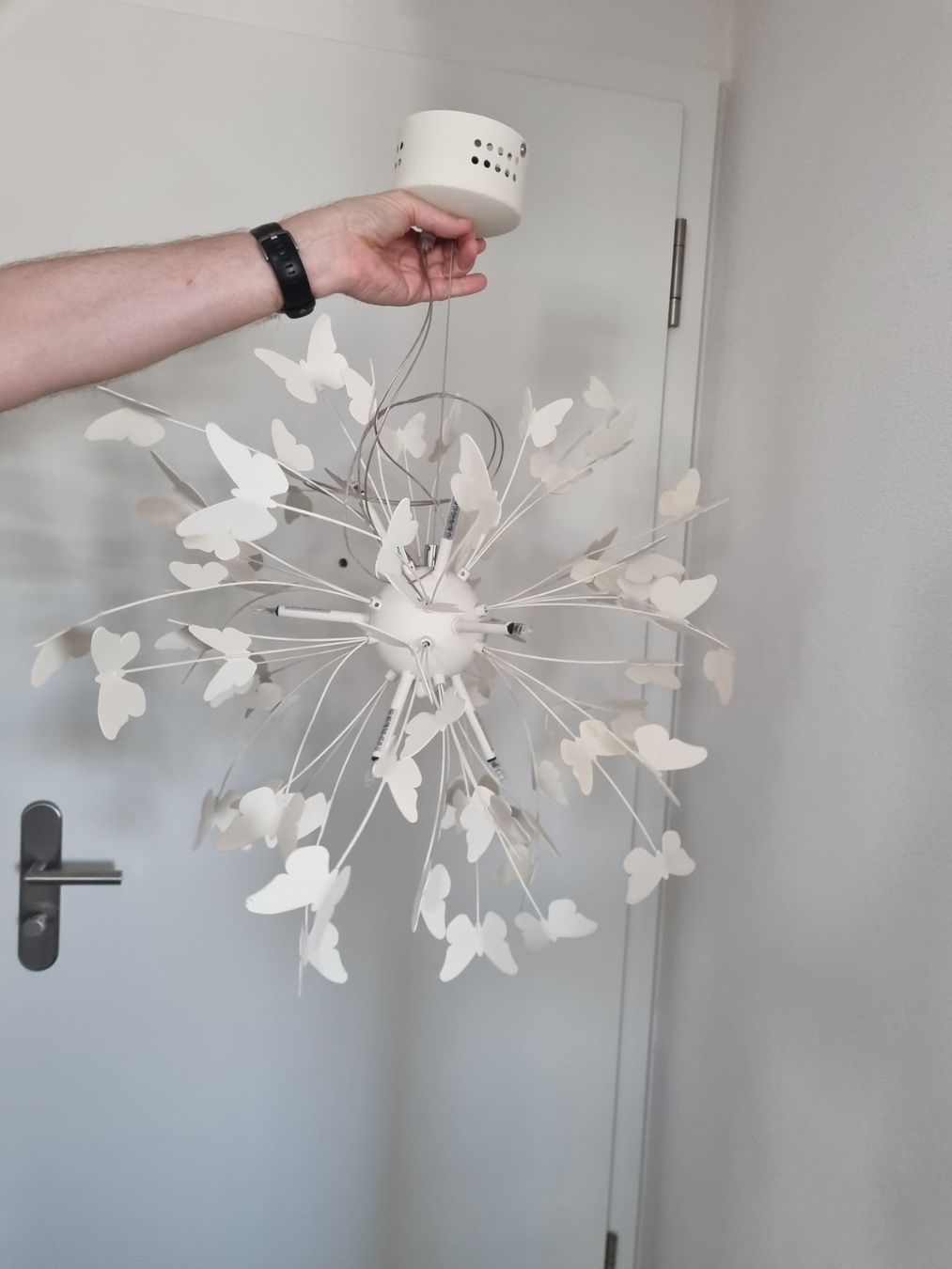 Lampade: Lampe papillons blanc original pour chambre – Usato da Cheseaux-Lausanne venduto da isa_wwj7