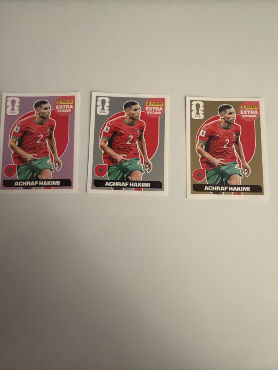 Panini Cartes à collectionner: Hakimi Extra Sticker Gold Silber lila  – Neuf (Voir description) à Bern par Prime_Sales