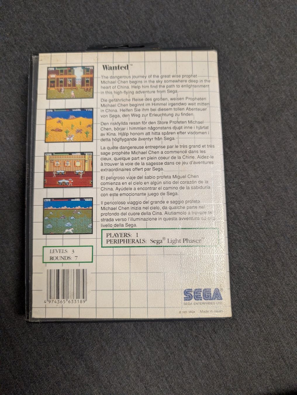 Jeux: Wanted Sega master system – D'occasion à Giubiasco par Ticinerd 1