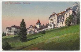 1921 Wallenstadtberg Stpl KNOBLISBÜHL Walenstadt Sanatorium