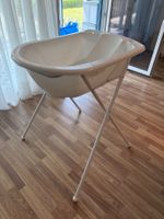 Baby Badewanne mit Ständer neuwertig weiss