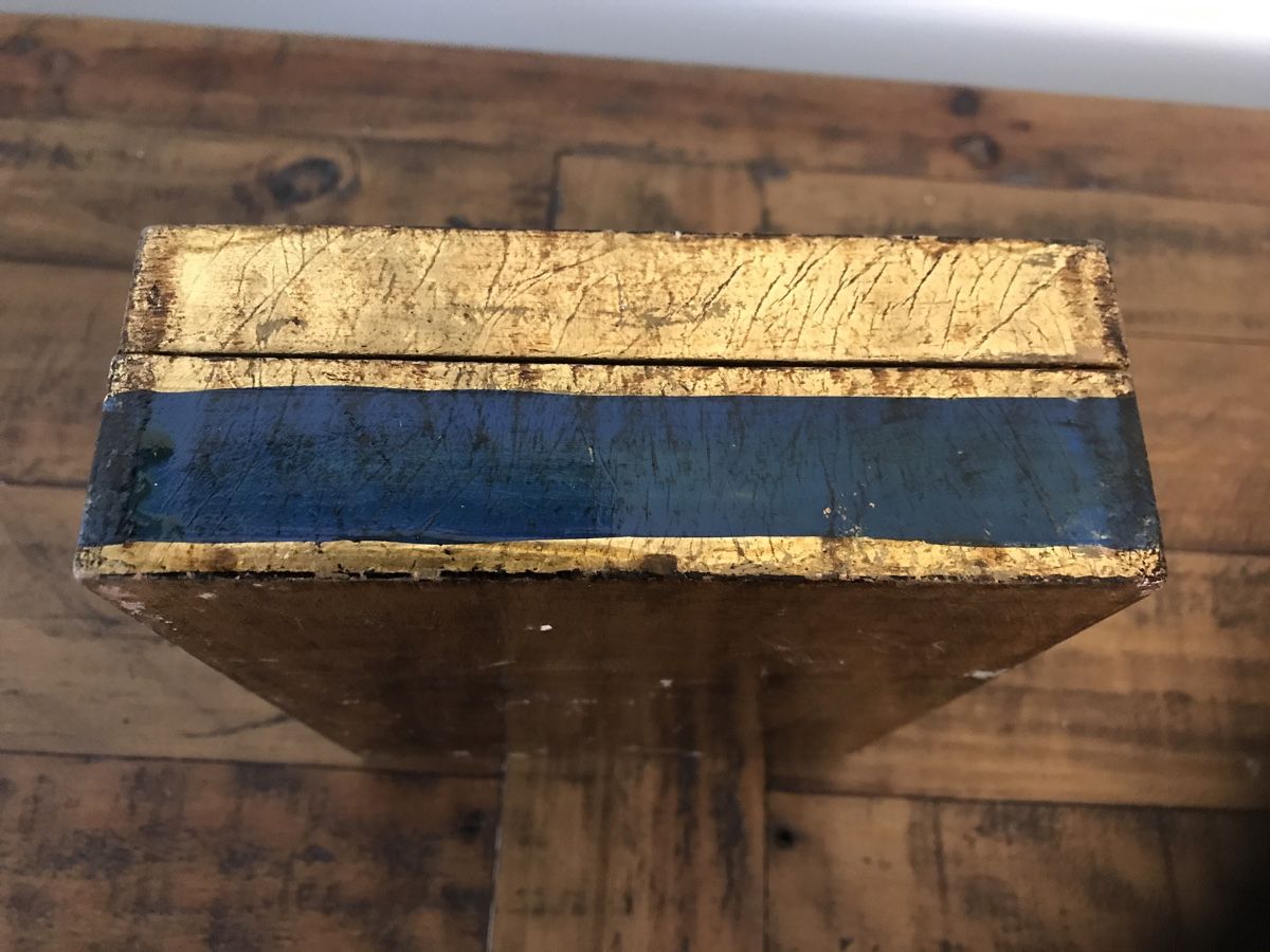 Schmuckkästen: Holzkasten Gold blau florentinisch – Gebraucht aus Rapperswil SG von cosiba01 6