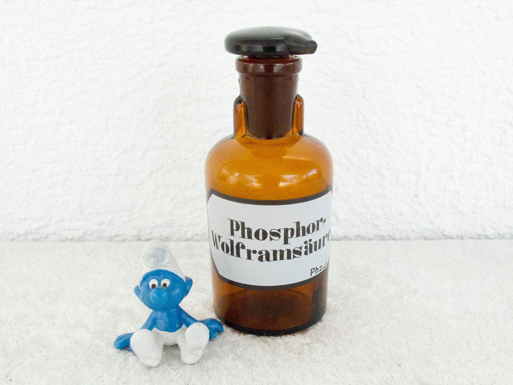 Accessori da laboratorio: APOTHEKER FLASCHE PHOSPHOR WOLFRAMSÄURE Vintage 1910 – Usato da Blauen venduto da wosonst 5