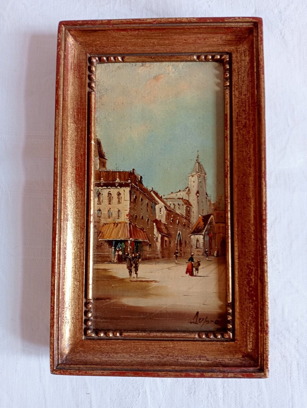 Gemälde: Gemälde signiert Alfred"Dupre" Hollywood Regency Holz Rahmen – Gebraucht aus Oberdorf BL von Barocki888