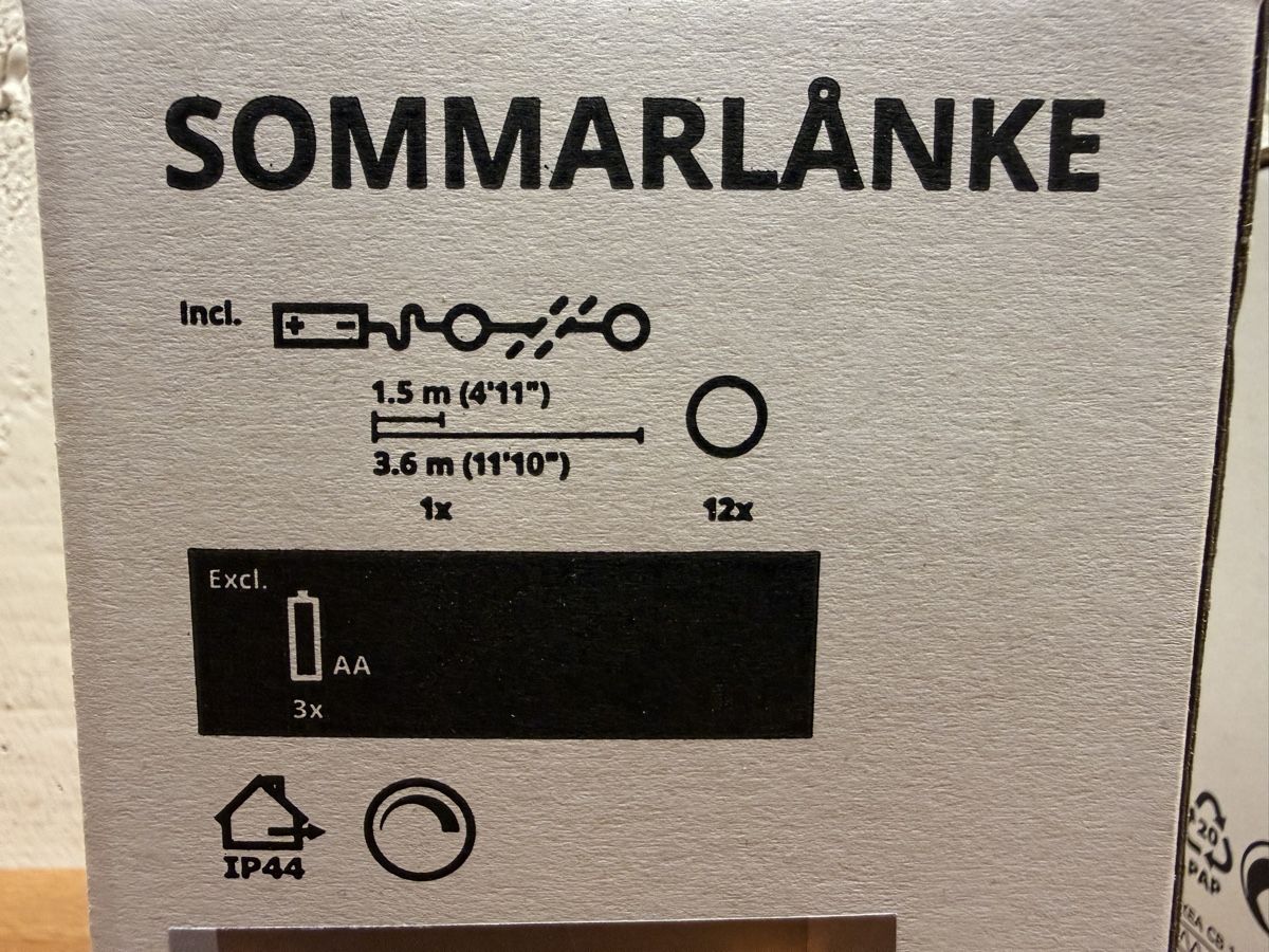 Ikea Ghirlande e barre luminose: 2x Lichterkette IKEA Sommarlanke – Nuovo e nell'imballaggio originale da Wilen (Sarnen) venduto da uno21 1