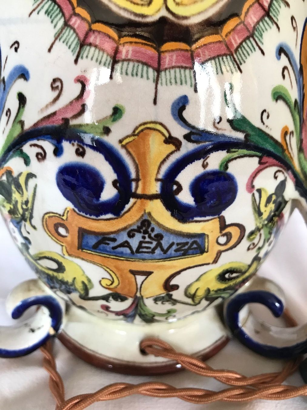 Lampade: Faience Pied de lampe/ Lampenfuss/ Base lampada – Usato da Fribourg venduto da SD1910 3