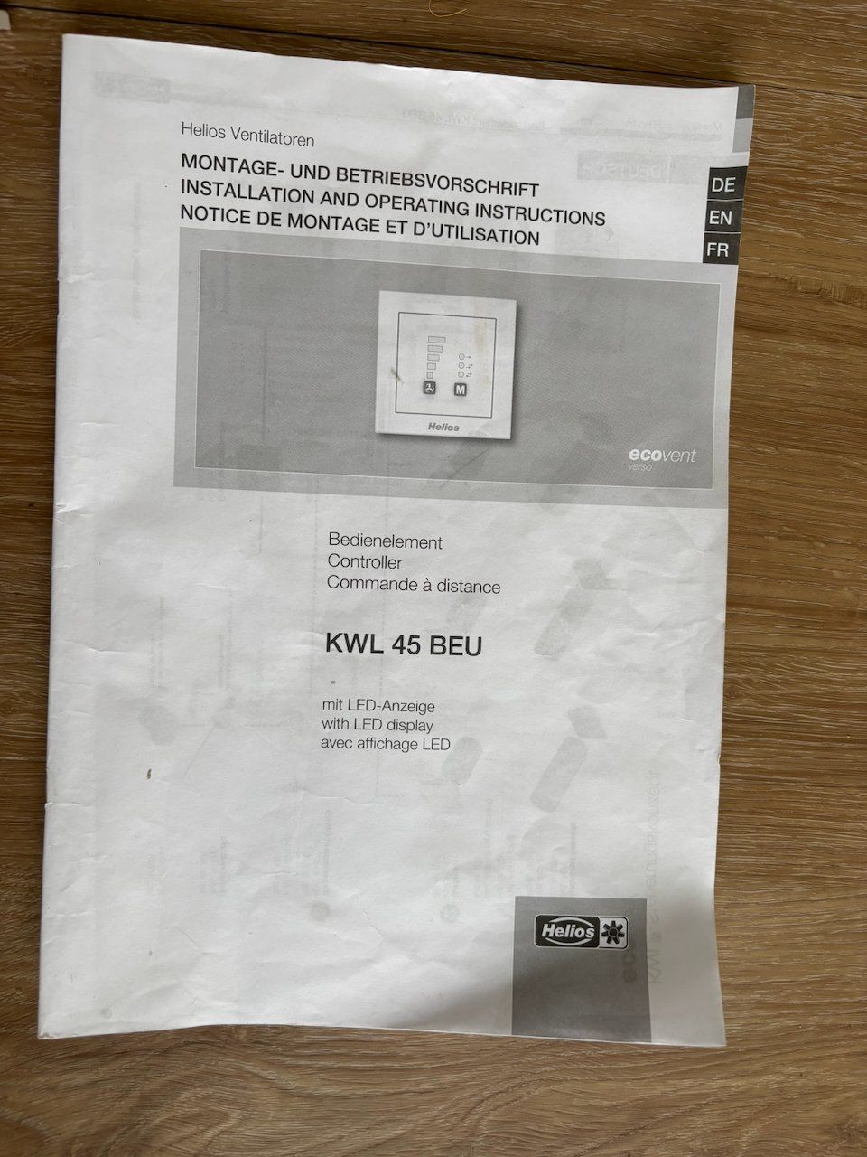 Helios Ventilatori: Helios KWL 45 Kontrollierte Wohnraumlüftung – Usato da Zürich venduto da mvz 3