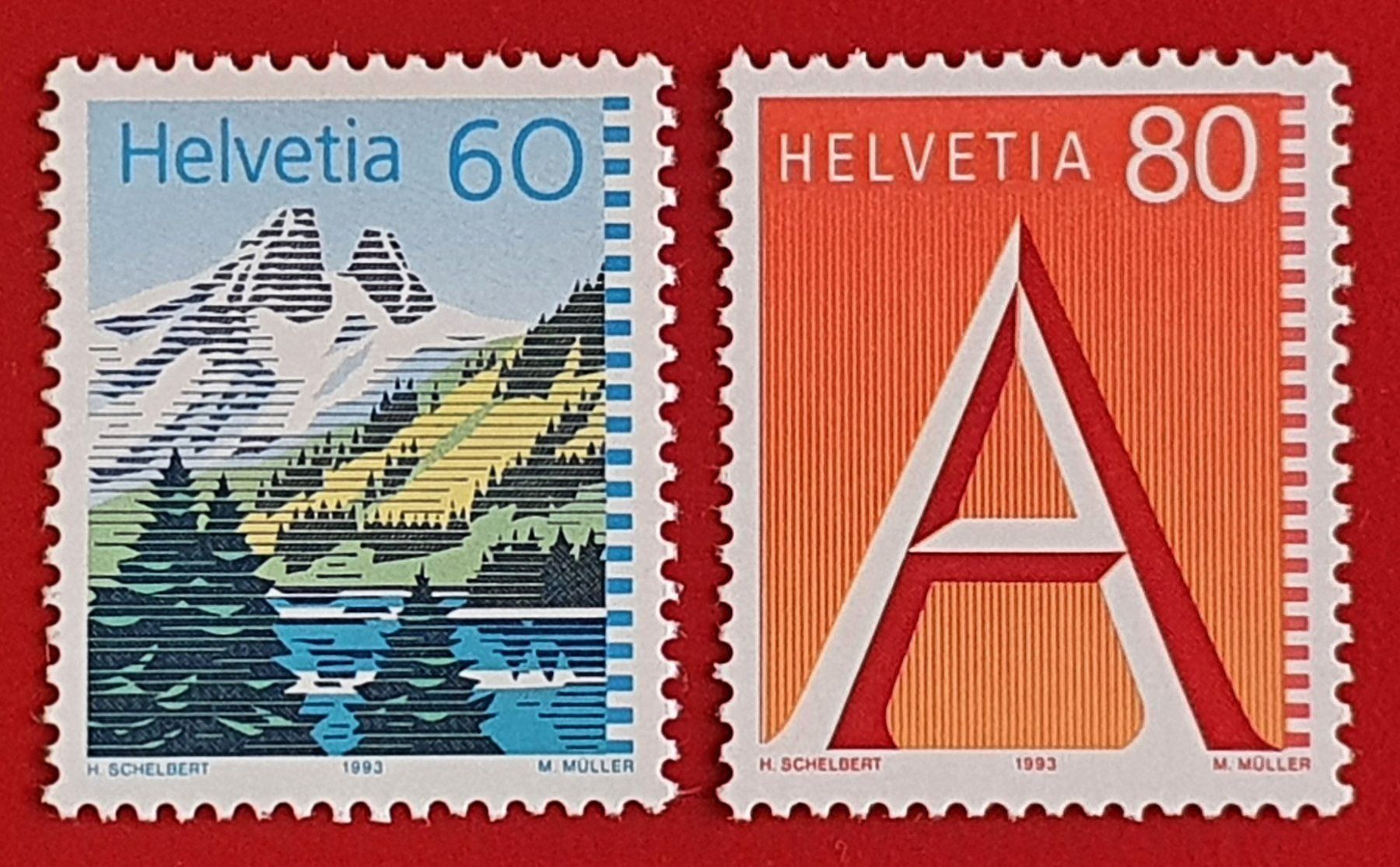 Tutti i francobolli: A UND B POST 837 838 1993** POSTFRISCH – Nuovo (secondo la descrizione) da Düdingen venduto da Quartierstrasse