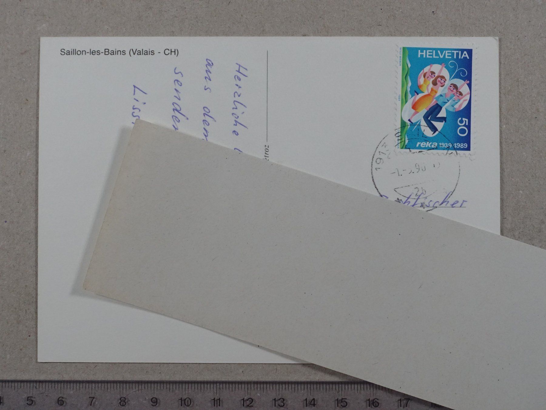 Cartes postales: Saillon-les-Bains, 1990 – D'occasion à Lenzburg par fh1 1