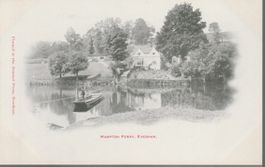 old UK Postcard EVESHAM - HAMPTON FERRY Smith's series