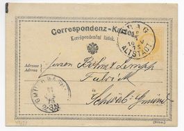 Ganzsache Austria, Stempel Prag