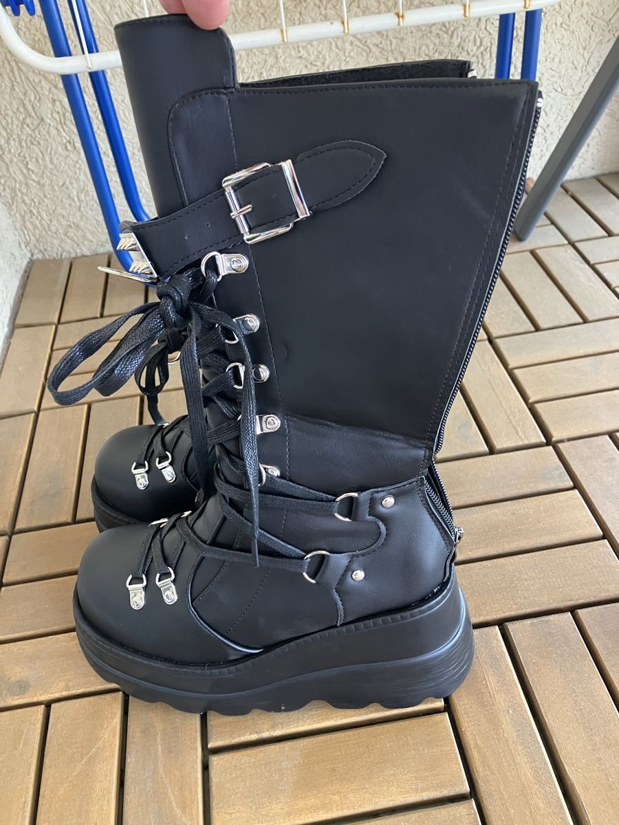 Scarpe da donna: Gothic Stiefel, Grösse 36 – Nuovo (secondo la descrizione) da Brügg BE venduto da Dunkelelf_86 1