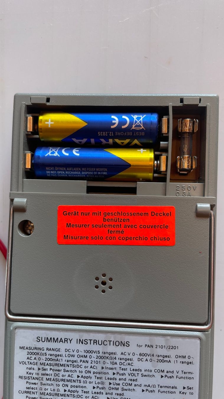 Misurare: Pantec Digital Multimeter PAN-210I – Usato da Glattfelden venduto da cybermaxx 6