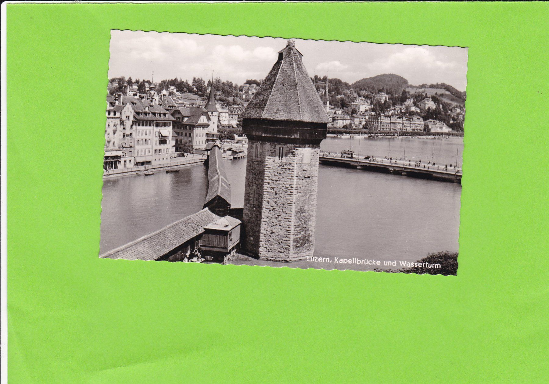 Cartoline postali: Luzern-Kapellbrücke – Usato da St. Peterzell venduto da neckertal