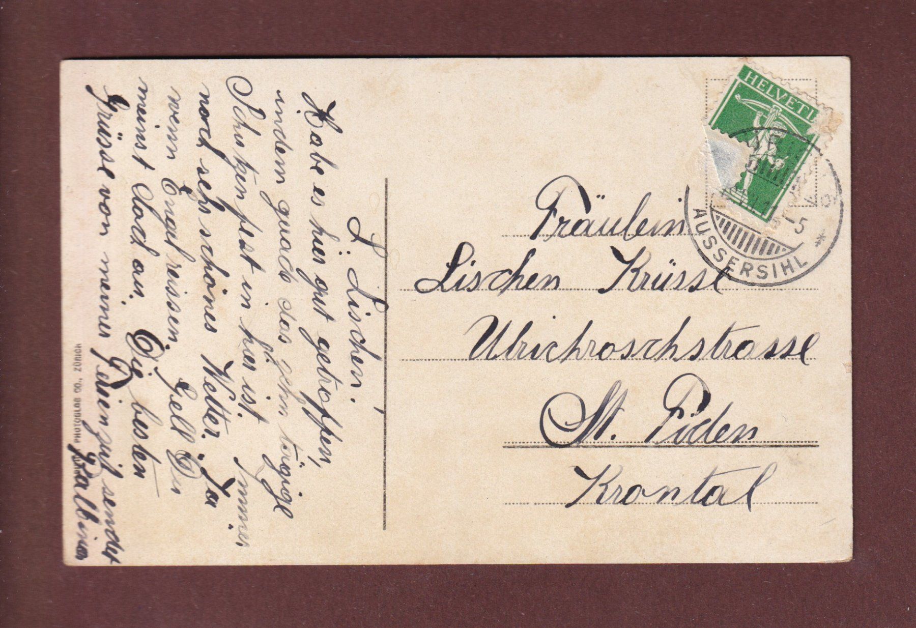 Ansichtskarten: ZÜRICH - Hardturm - 1911 – Gebraucht aus Pully von nicecards-shop 1