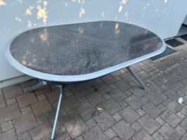 Hochwertiger Gartentisch Granit 100x170