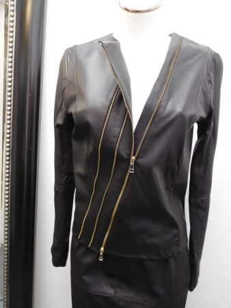 GUESS by Marciano Tolles Lamm Leder Oberteil Jacke Gr. 36