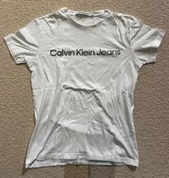 Calvin Klein Jeans T-Shirt weiss Gr. M Herren Baumwolle