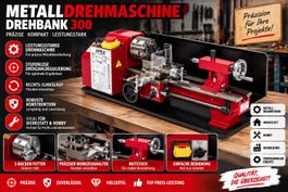 Metalldrehmaschine Drehmaschine 300 Drehbank